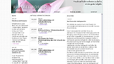 Screenshot website Raffael Boriés